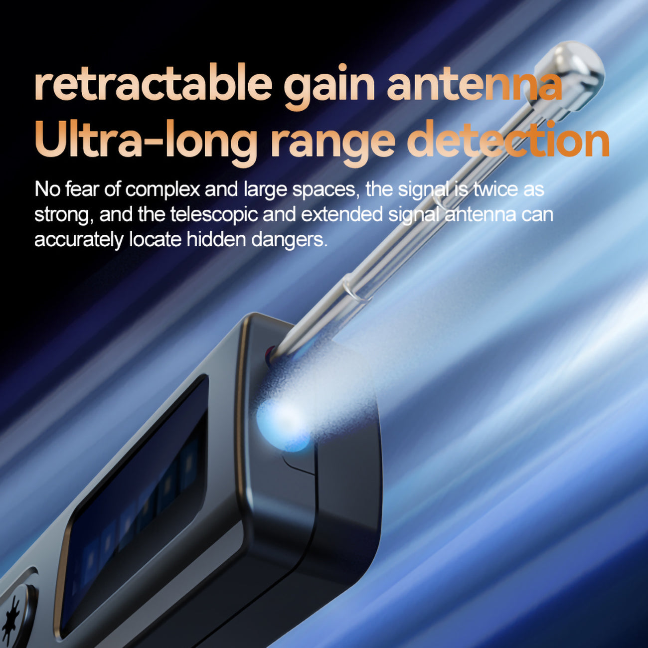 Hidden Camera Detector, Portable Listening/Gps Tracker Detector, Hidden Devices Detector, RF Wireless Signal Scanner for Home Office Travel, Camera Finder Device Detector