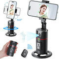 Auto Face Tracking Phone Holder Tripod, No App Required, 360° Rotation Smart Face Body Tracking Tripod Selfie Phone Camera Stand for TIK Tok, Vlog, Live Streaming, Youtube Video