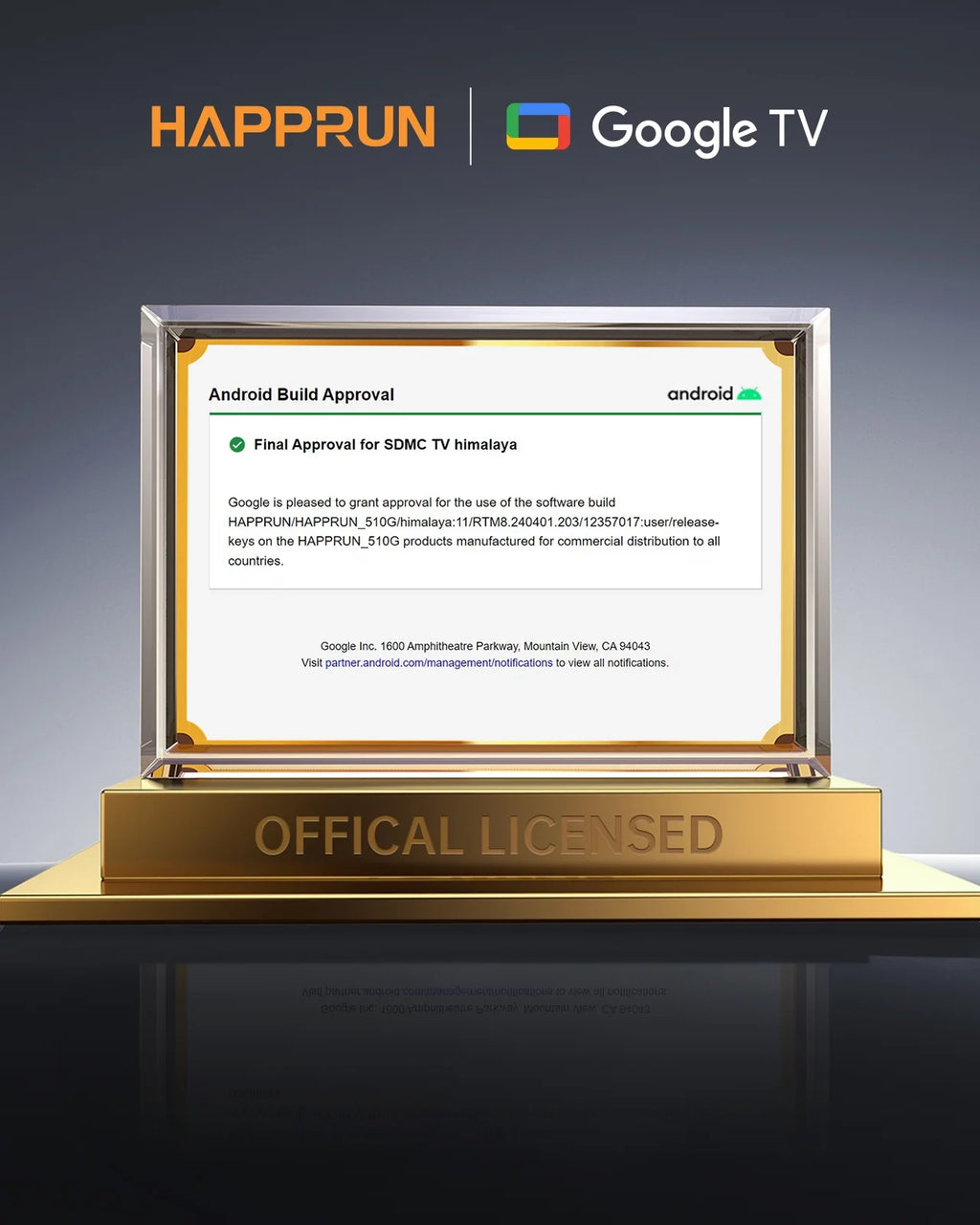 4K Google TV Projector,Google Officially Licensed,Dolby Audio,Electric Focus & Auto Vertical Keystone