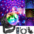 Sound Activated RGB Disco Ball Party Lights, 7 Modes Strobe DJ Stage Lamp with Remote Control