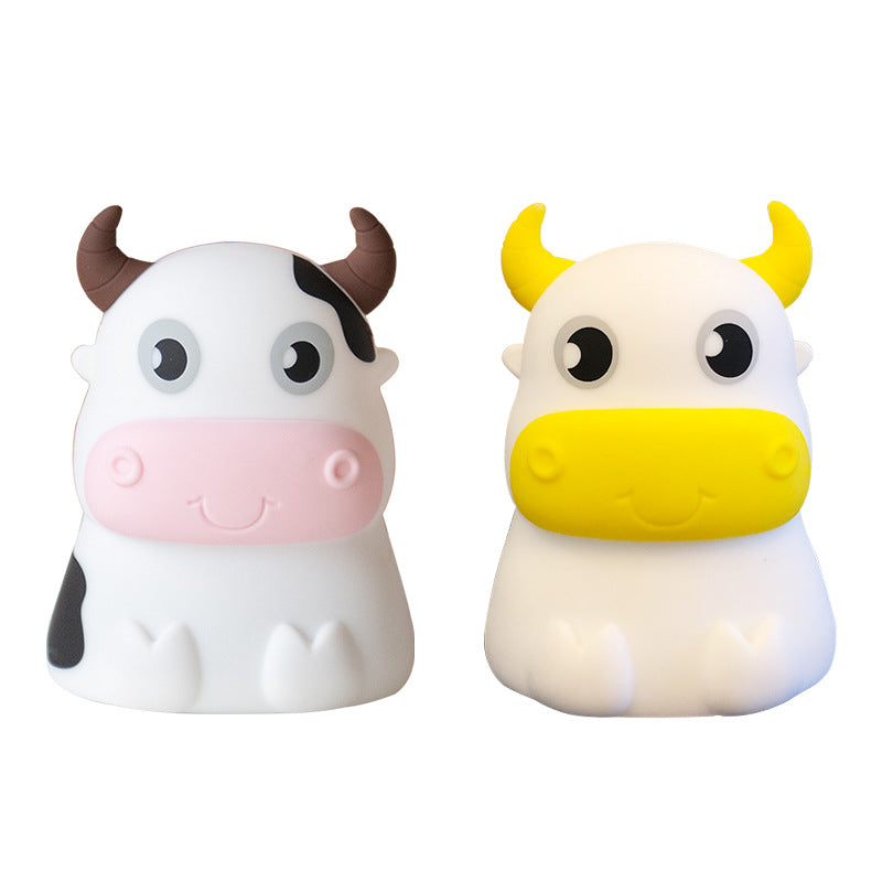 Creative COW Silicone Colorful Bluetooth Speaker Small Night Lamp
