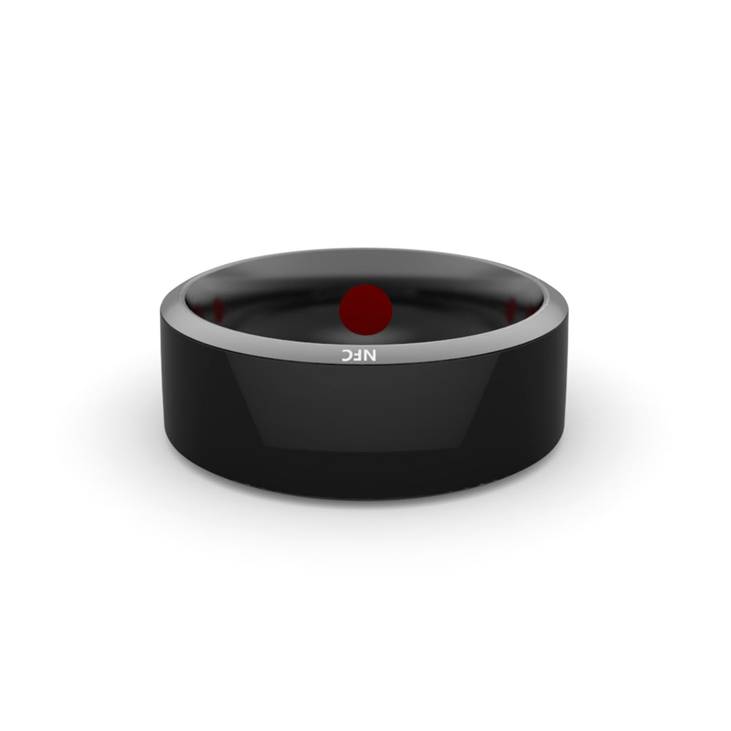 Smart Ring Wearable Device Multifunctional Black High-Tech