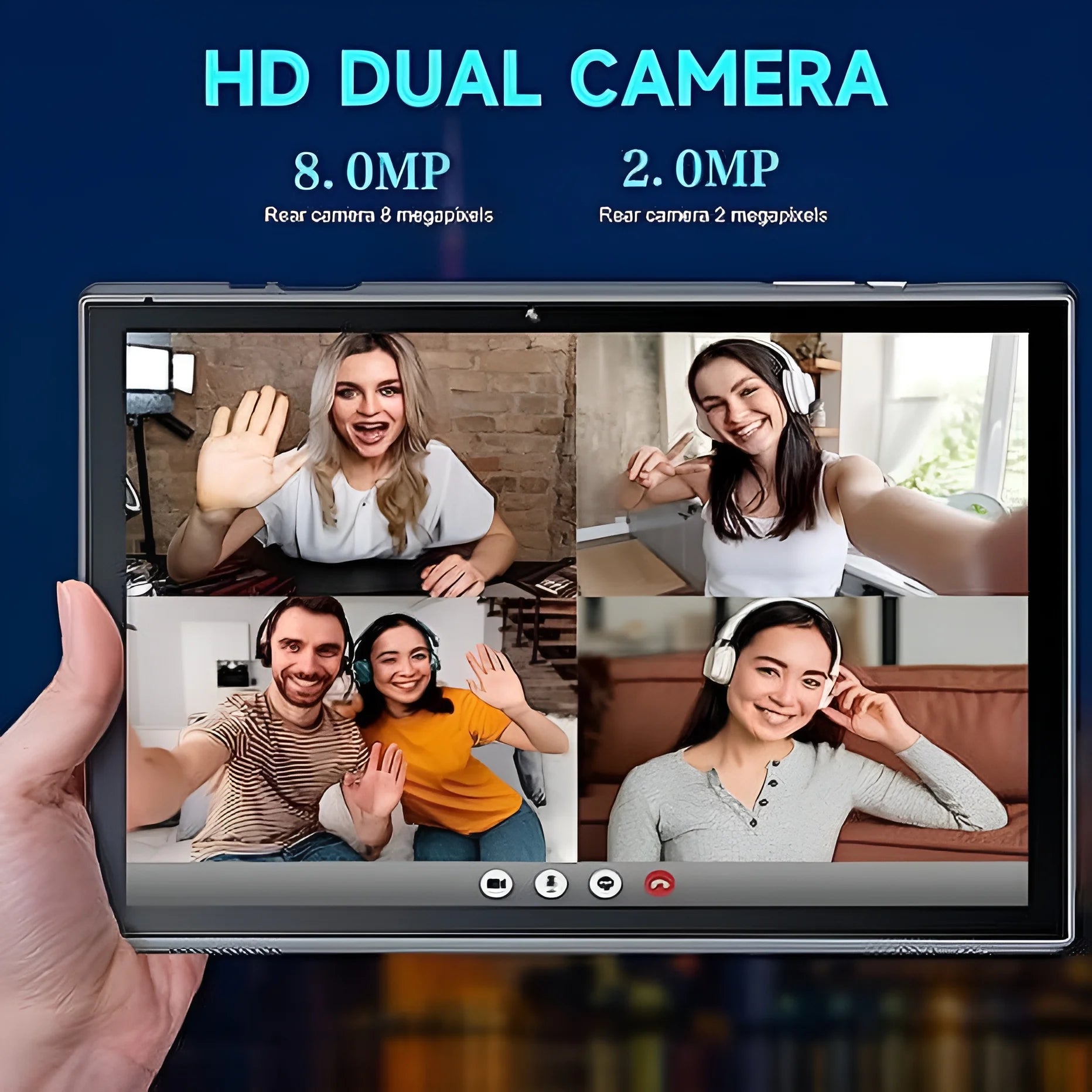 10 Inch Tablet, Google Android 14 Tablet, Quad-Core Processor Tableta Computer with 32GB ROM 6GB RAM 8MP Camera Wifi BT 10.1 in HD Display, 6000Mah Long Battery Life Tablet.