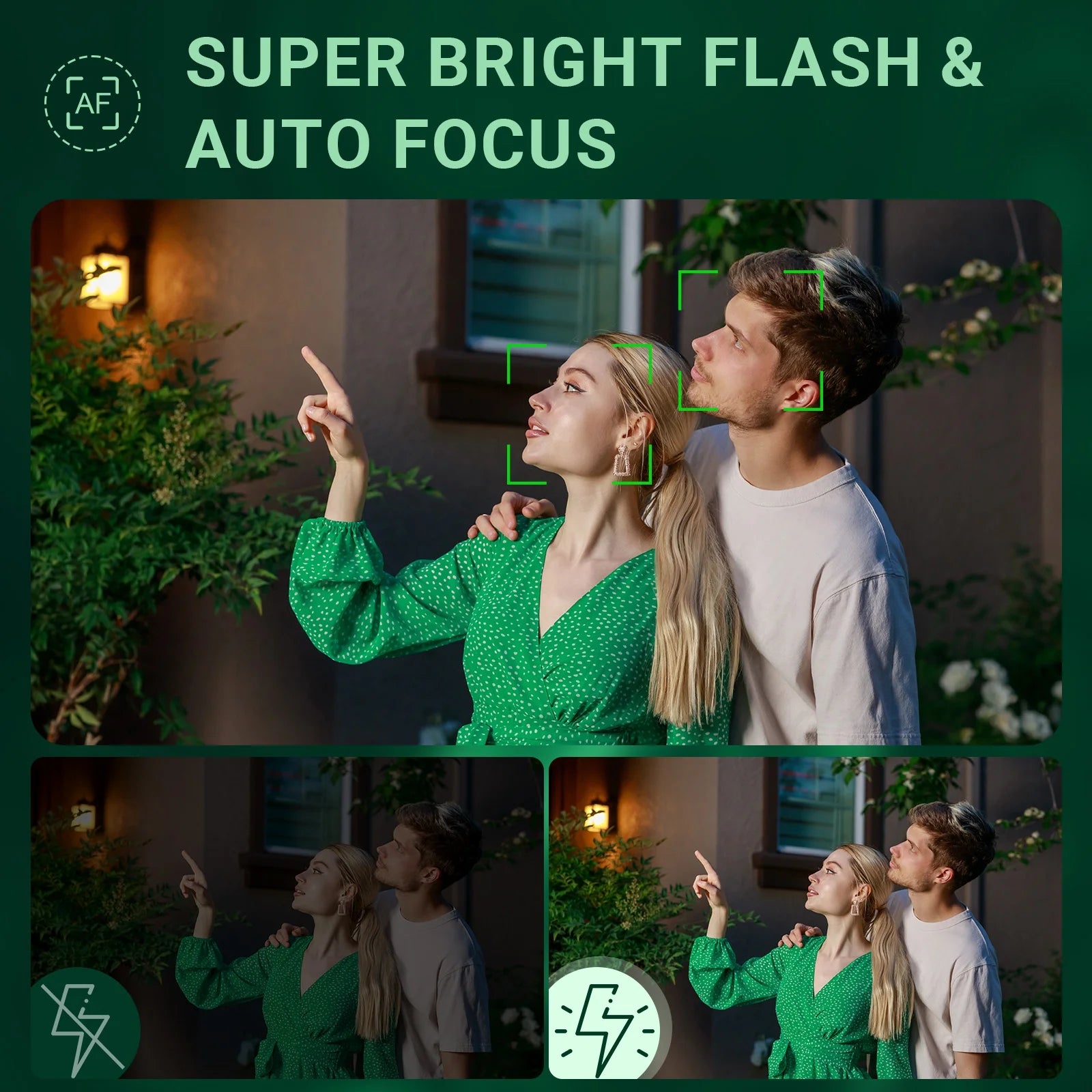 Digital Camera 4K UHD 64MP 16X Digital Zoom Autofocus Compact Camera with 32GB SD Card