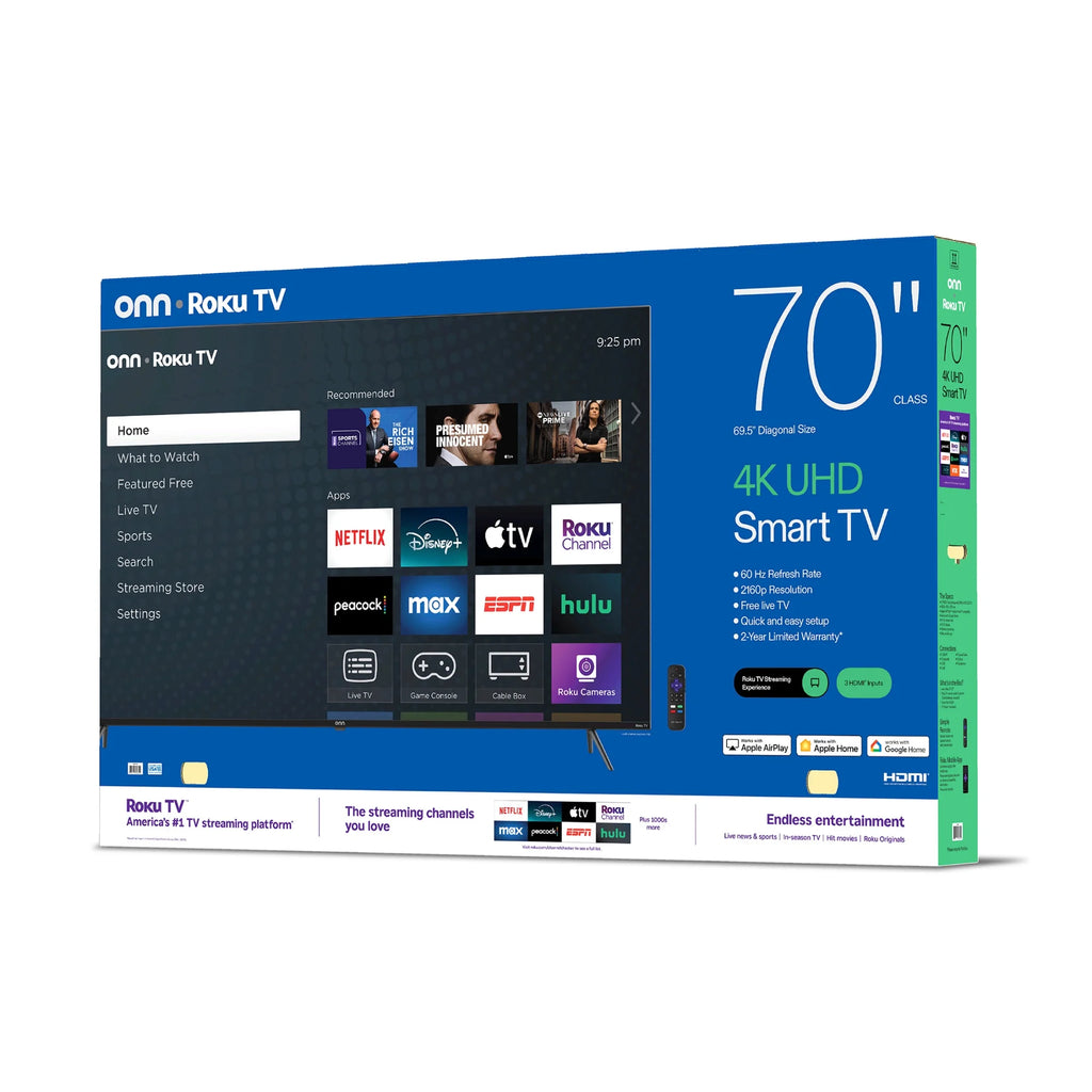 70” Class 4K UHD (2160P) LED Roku Smart Television HDR (100012588)